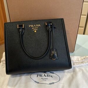 Prada Black Saffiano Leather purse